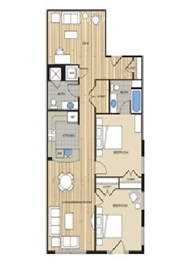 2BR/2BA - Cortland Alexandria