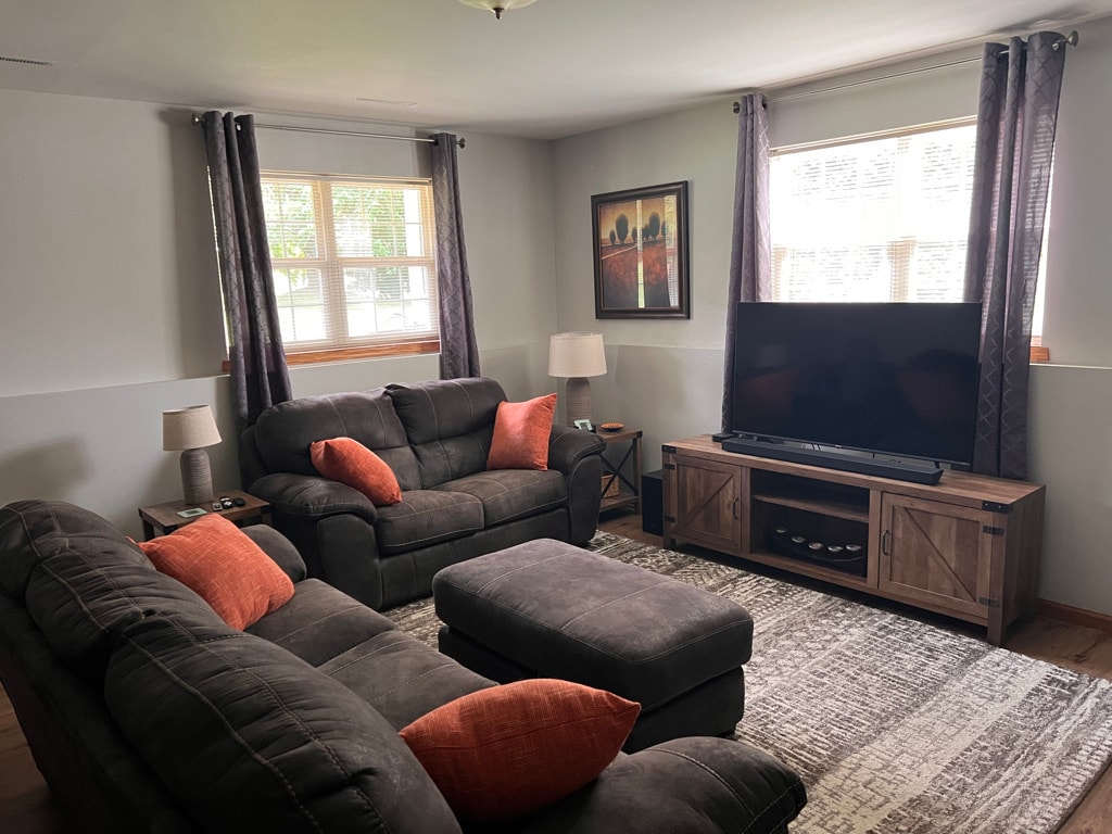 lower level family room - 824 N Clover Ln