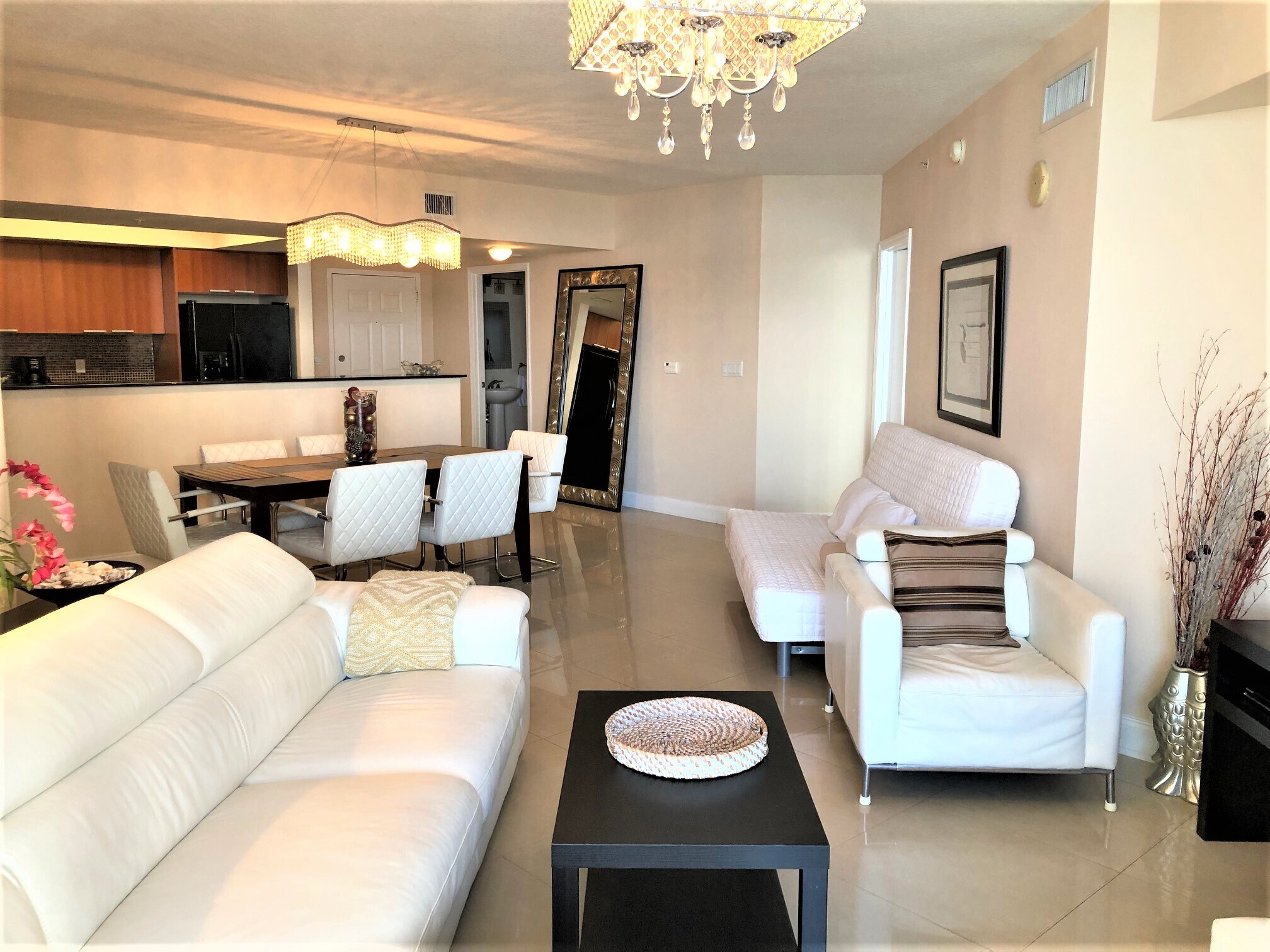 Living and dining rooms - 16699 Collins Ave