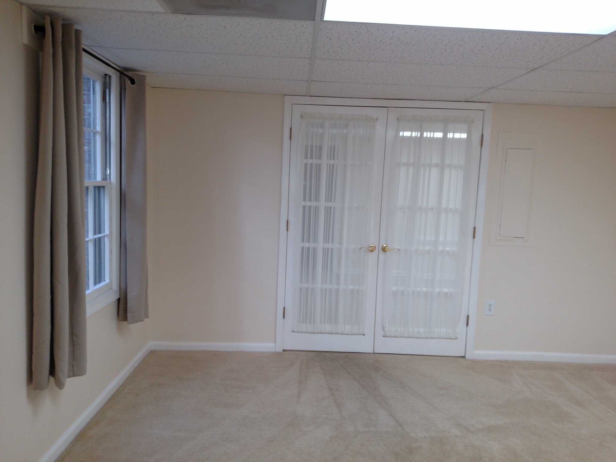 Bedroom with French doors - 106 Hickory St