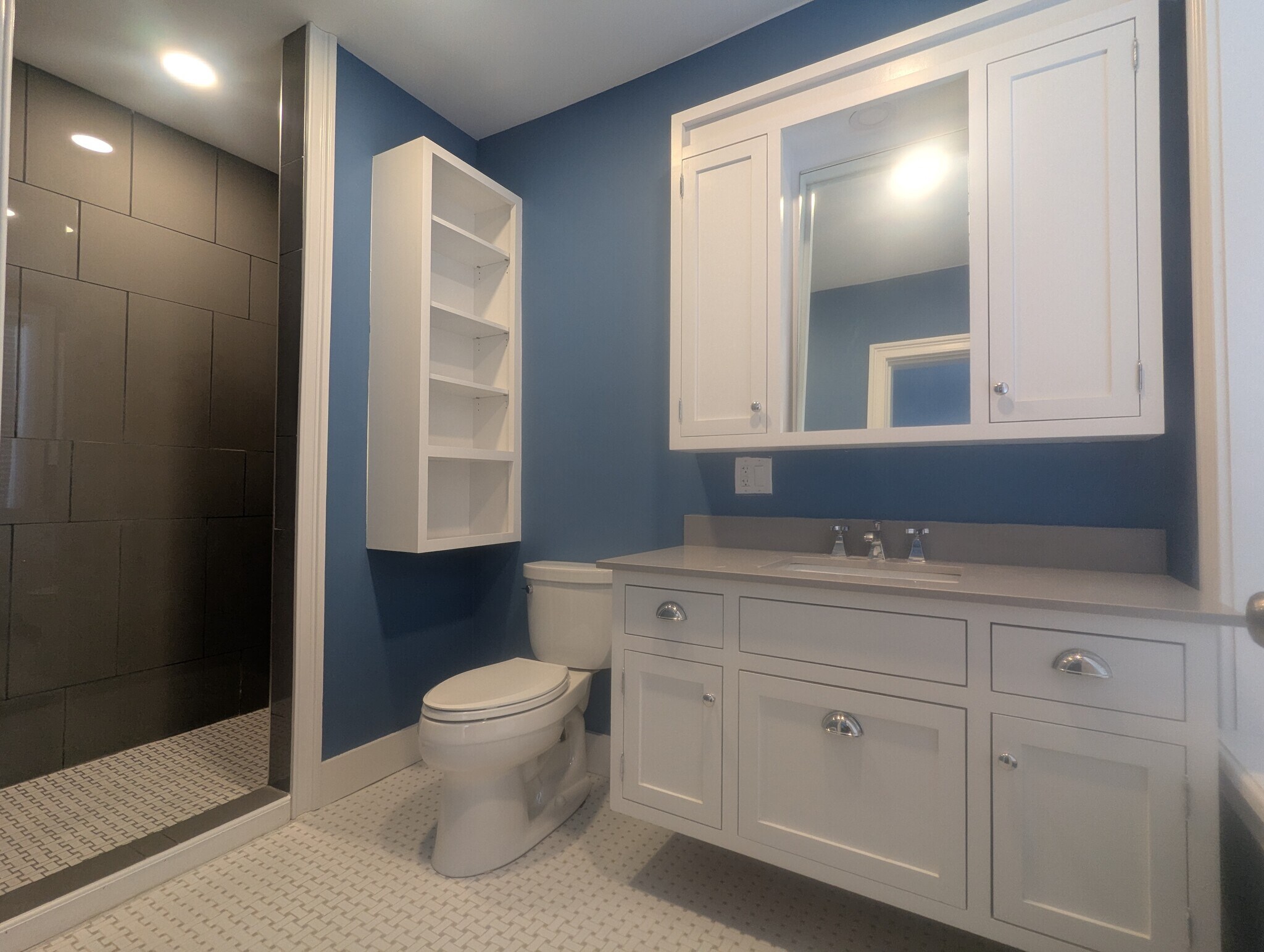 Master Bath (6.5 x 11) (Floating vanity/dual side medicine cabinet) - 35 Clinton Ave