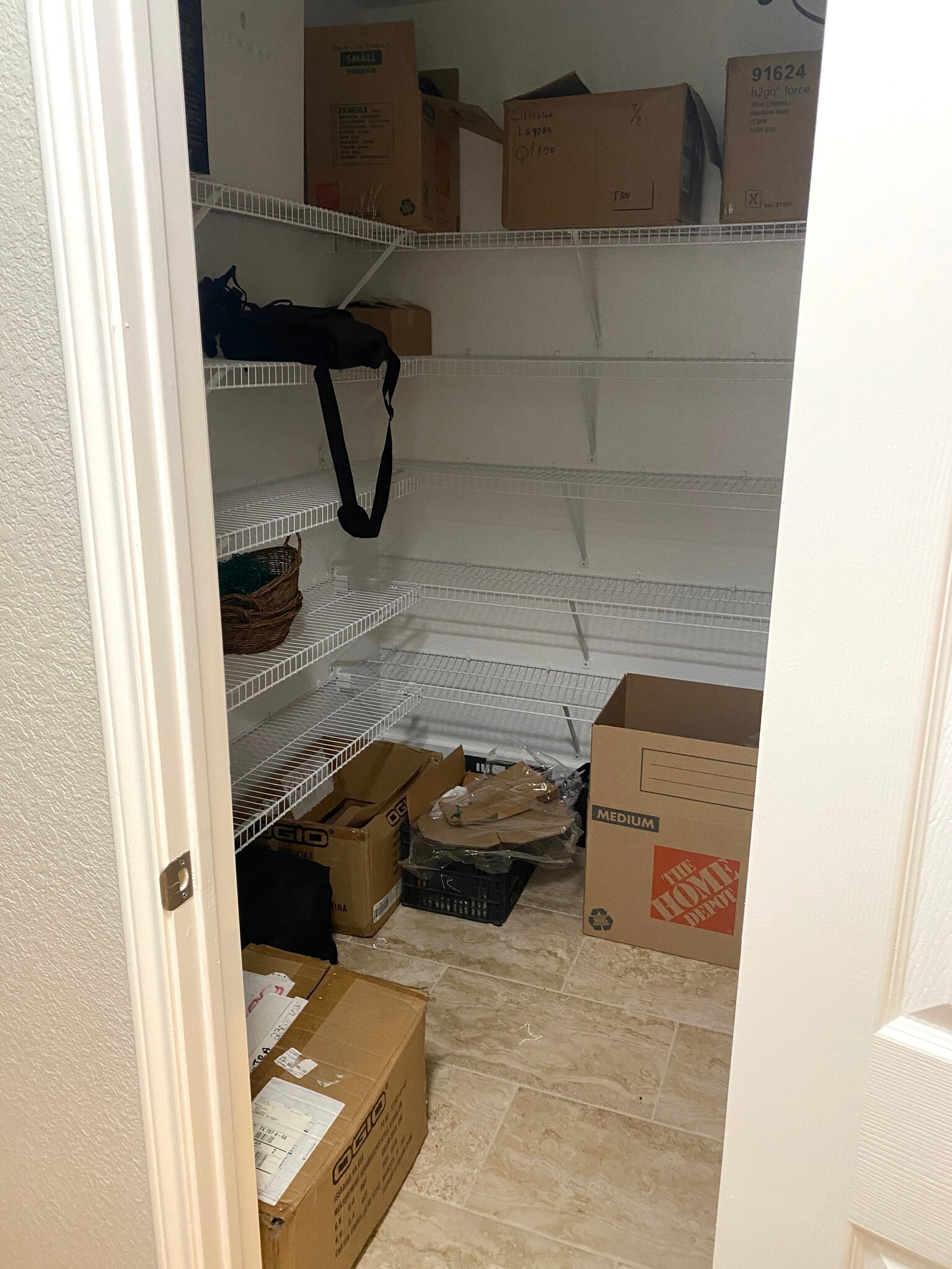 Large storage closet in upstairs hallway - 615 Big Spring Dr