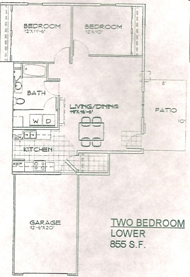 2BR/1BA - Park Ridge Apartments