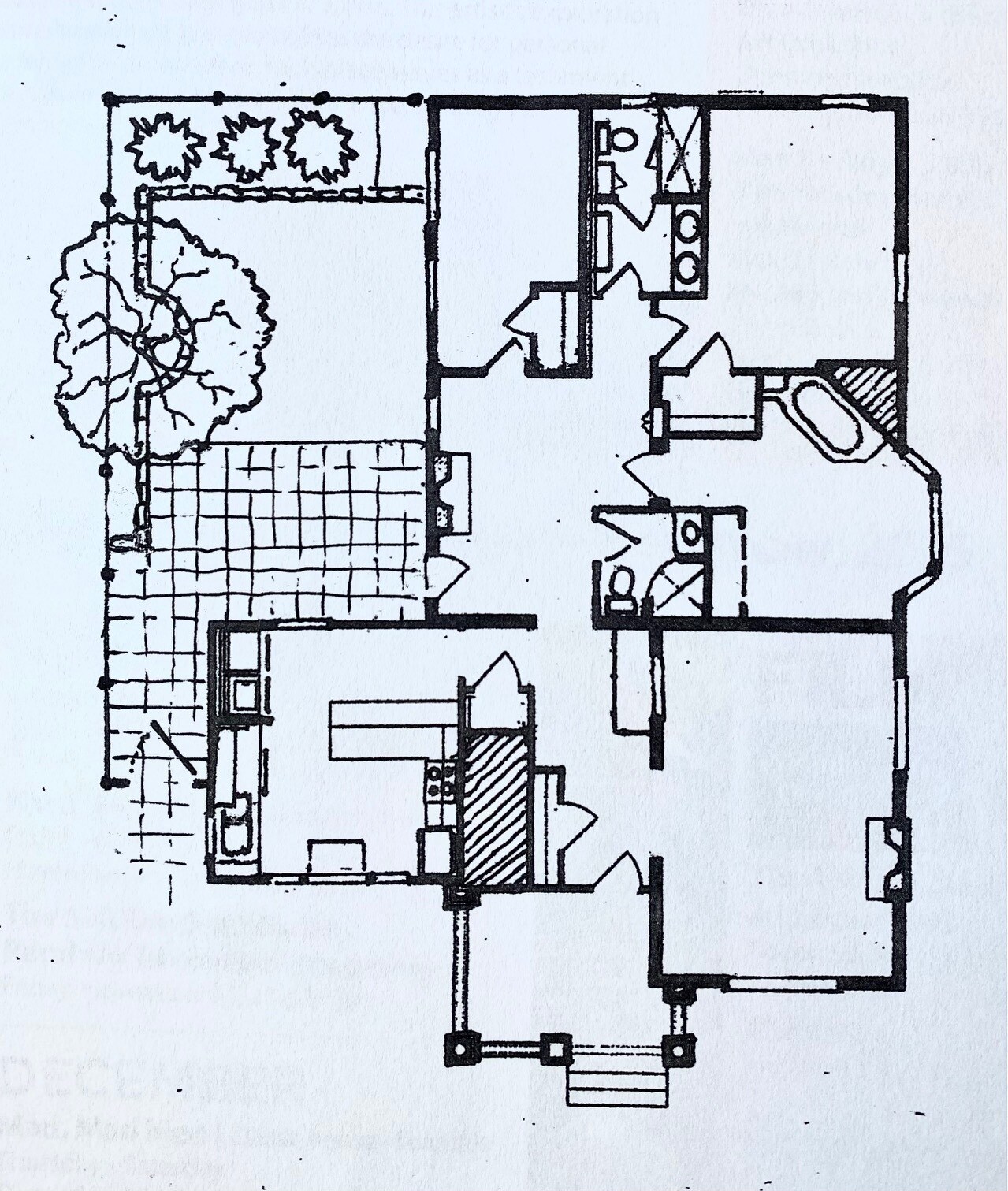 Unit floorplan. - 1321 Highland St