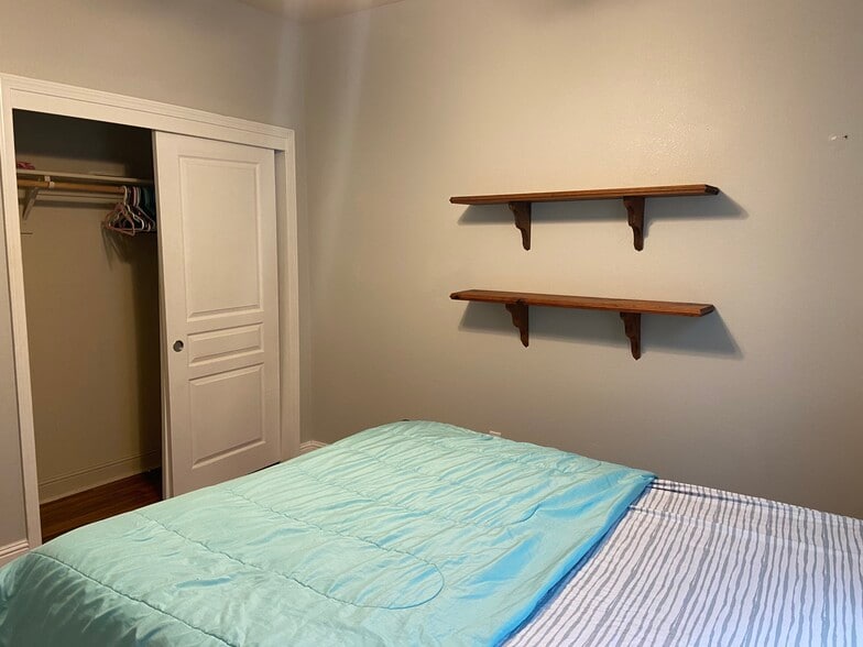 Bedroom with hard wood floor - 2070 Katnich Ln