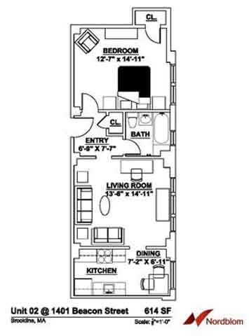 1BR/1BA - The Regent Apartments