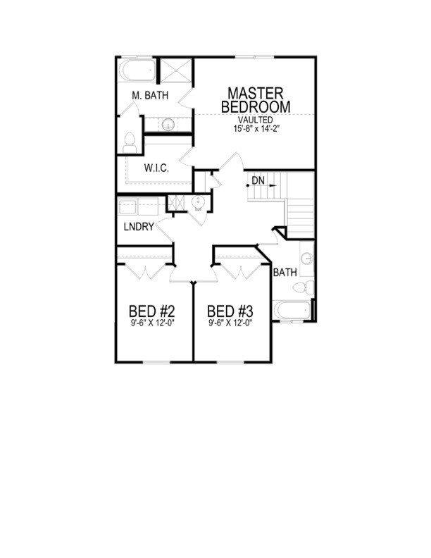 Upstairs Floor Plan - 103 E 700 N