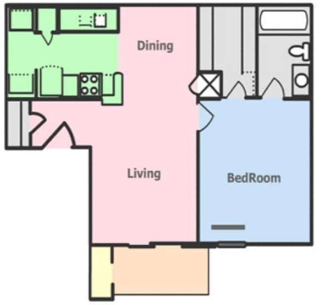 1BR/1BA - Thorntree