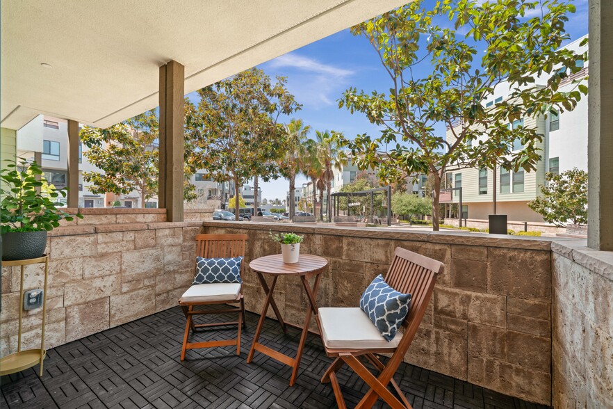 The first of three patios - 1651 Topanga