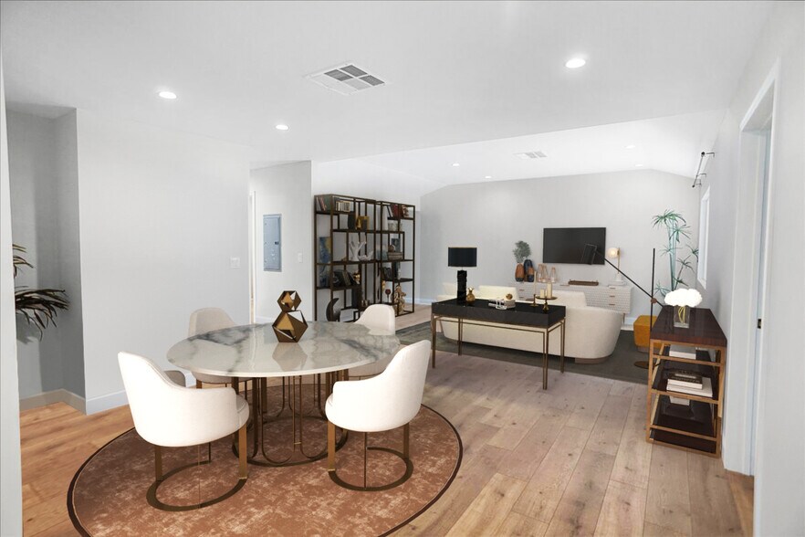 virtualy staged living room - 22934 Roscoe Blvd