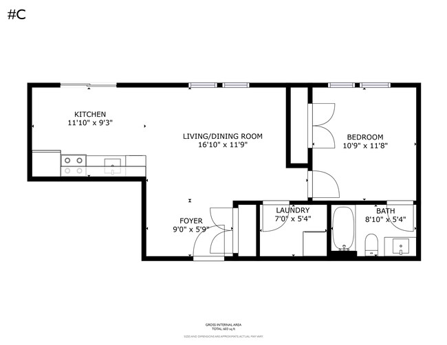 Floorplan - Girard Flats