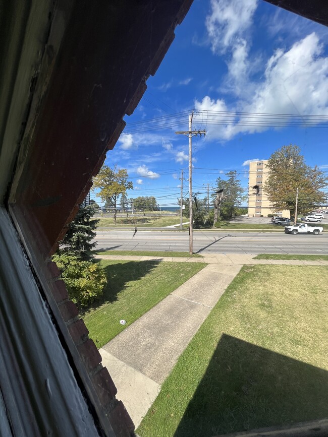 Looking out upstairs window at the lakefront park. - 24730 Lake Shore Blvd