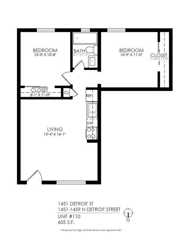 Floorplan - 1451 Detroit