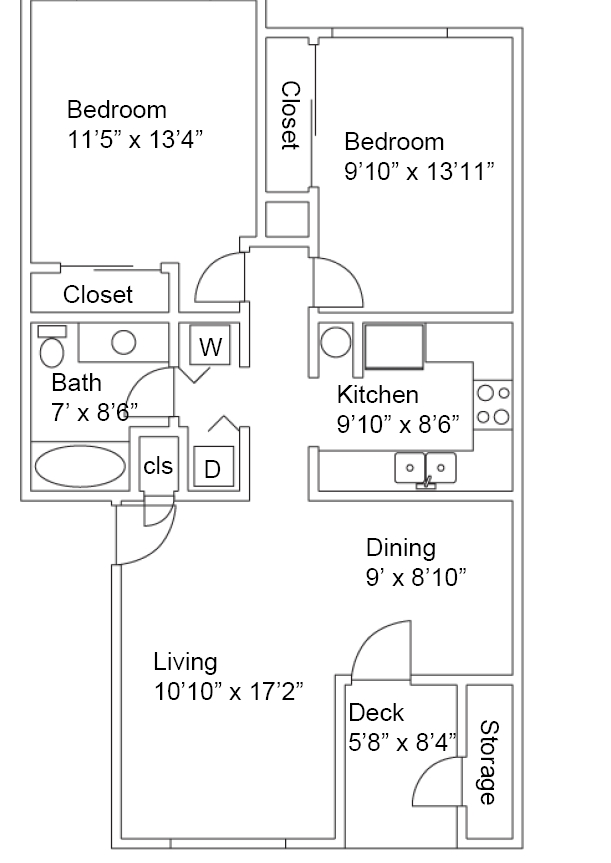 2BR/1BA - Sterling Ridge