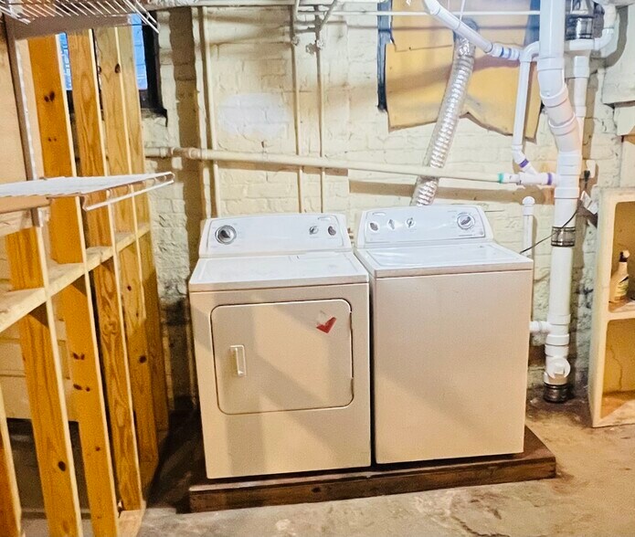 washer dryer conveniently located in the basement. - 1130 W Grace St