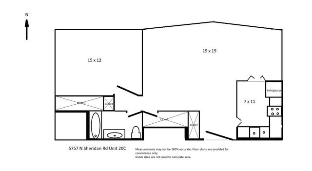 floor plan - 5757 N Sheridan Rd