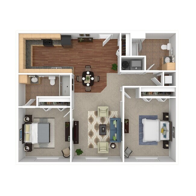 Floorplan - Iron Point Apartments