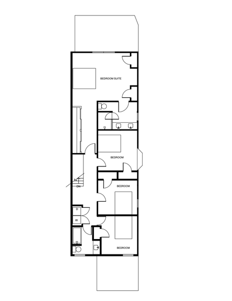 Upper floor plan - 3 Carlton St