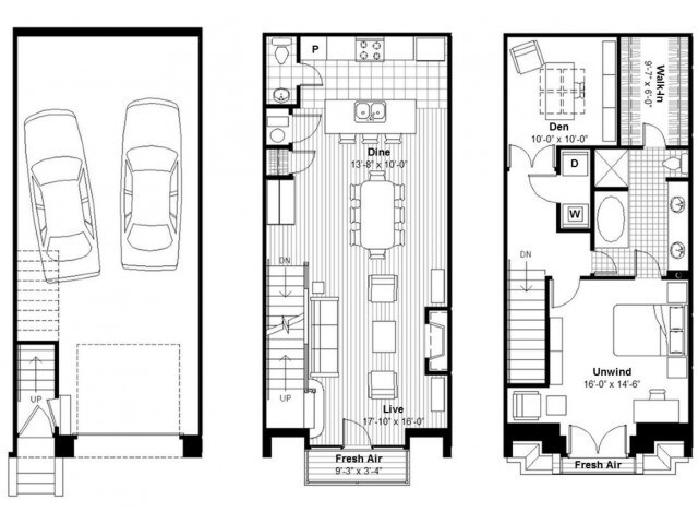 1BR+Den TH - Founders at Union Hill