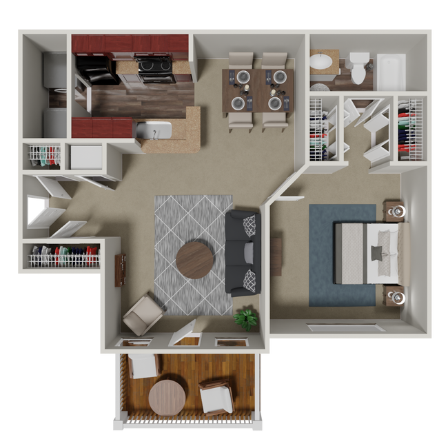 Floorplan - Crestmark Apartment Homes