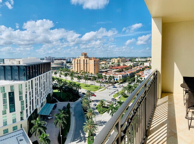Balcony North view - 550 Okeechobee Blvd