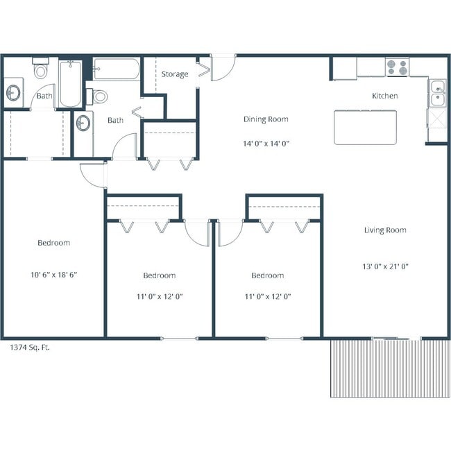 Floorplan - Sunwood Apartment Community