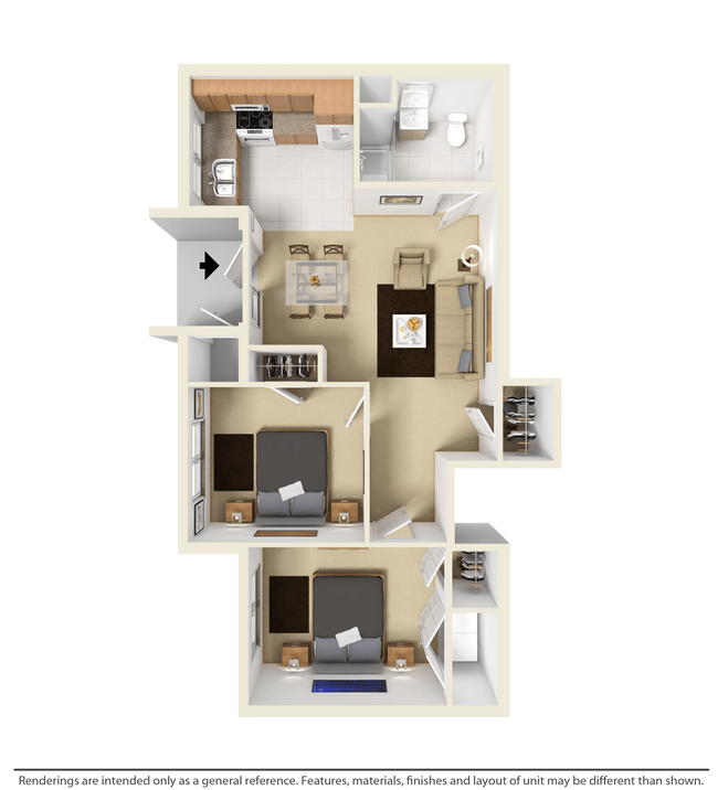 Floorplan - West Wood Oaks Apartments