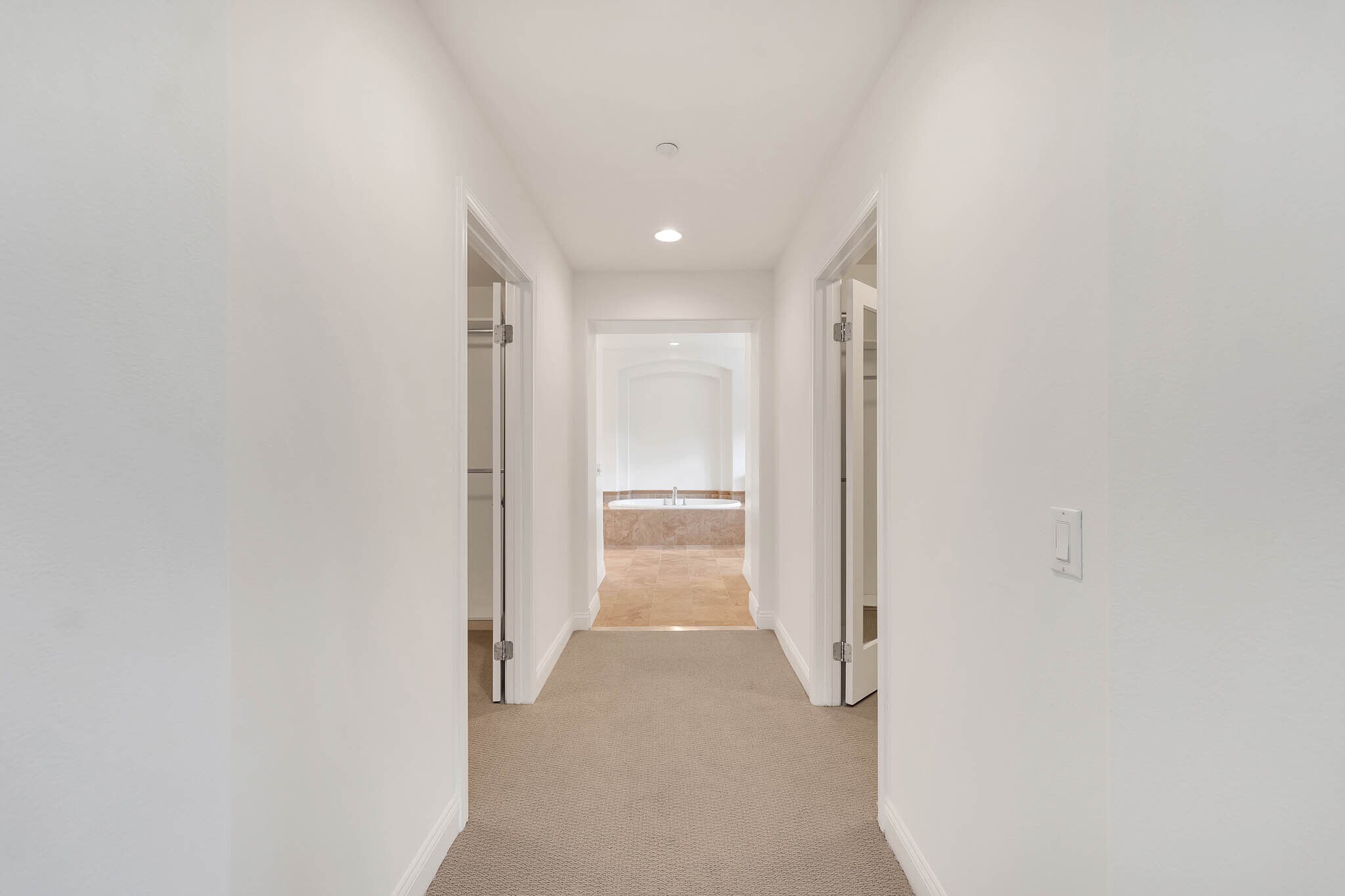 Primary Suite Hall To En Suite Bathroom - 12215 Delante Ct