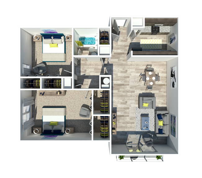Two Bedroom - Terraces at Summerville