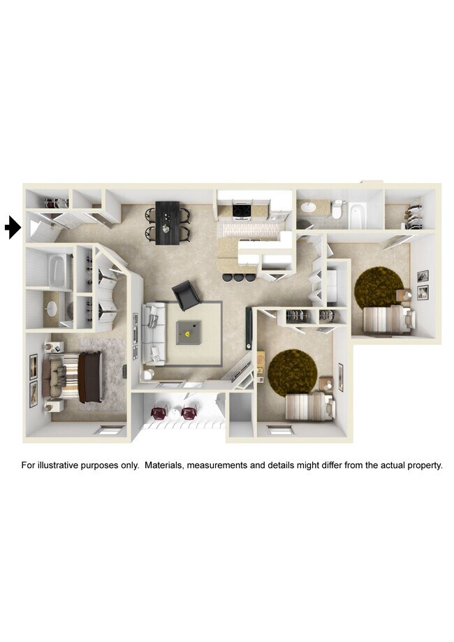 Floorplan - Parkwest Apartment Homes