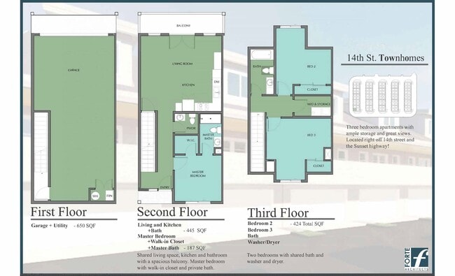 Floorplan - 14th Street Townhomes