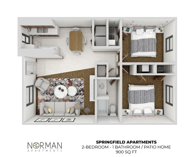 Floorplan - Springfield Apartments