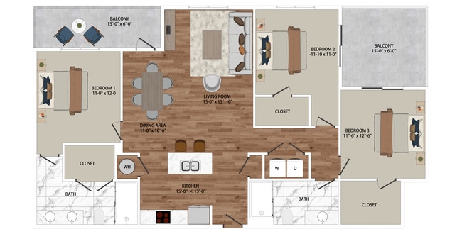 Floorplan - Eastpark Apartments
