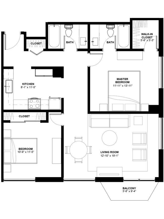 Floorplan - 1250 Lasalle