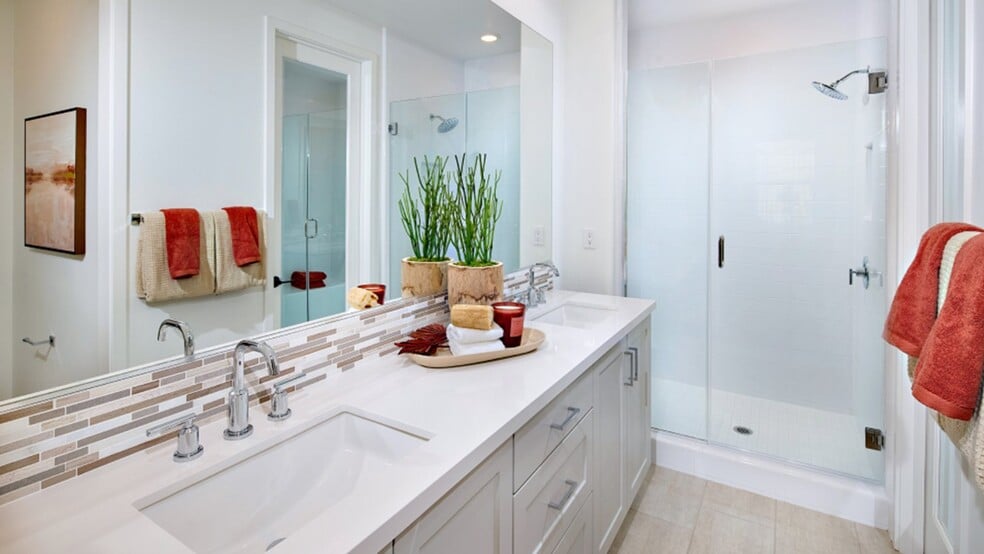 master bath with walk-in shower - 11358 Jacob Ln