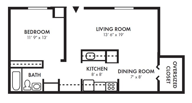 1BR/1BA - Park City Apartments