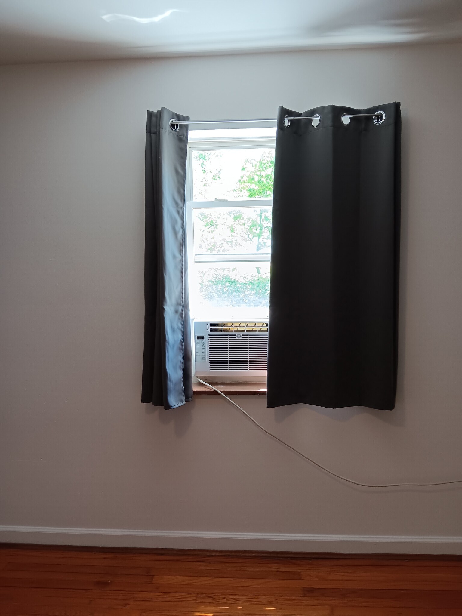 Bedroom with AC Unit & Window Curtain - 4753 Rapid Run Rd