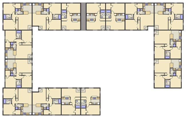 Building Layout - Colored - Center Court Apartments