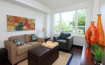Two Bedroom Common Area - Continuum Apartments