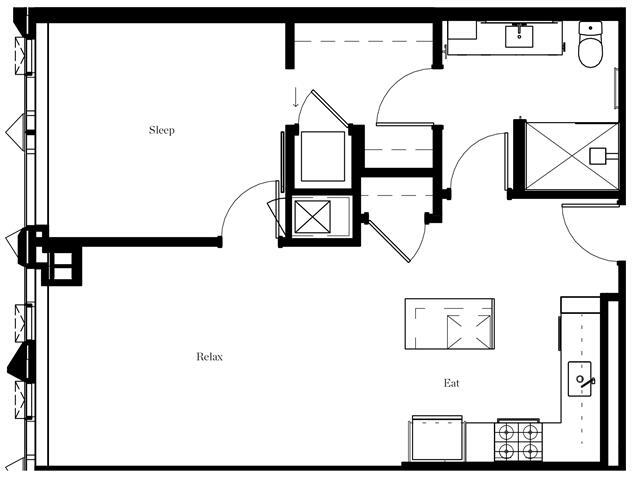 Floorplan - The Residences at Rainier Square