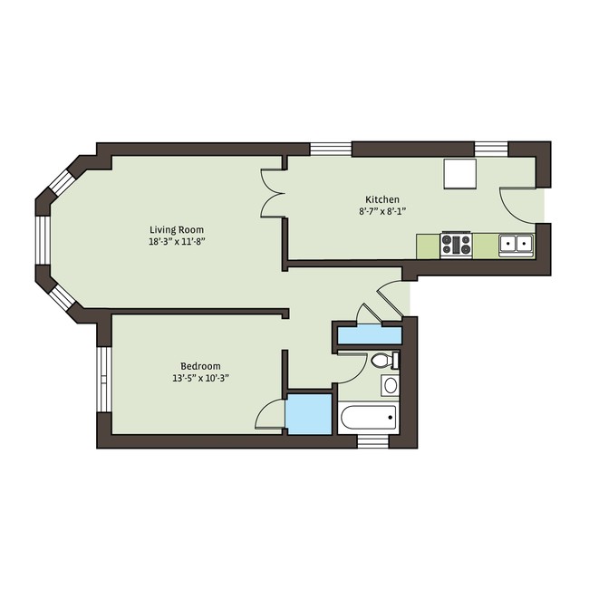 Floorplan - 5415 S. Woodlawn Avenue