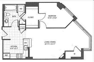 1BR/1BA - Metro Rosslyn Apartments