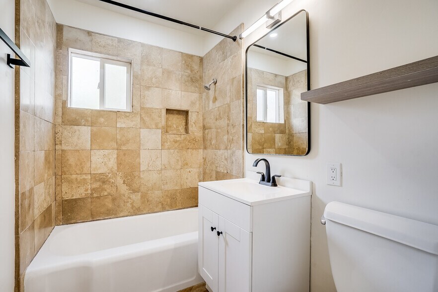 natural stone bathroom - 4244 Tujunga Ave