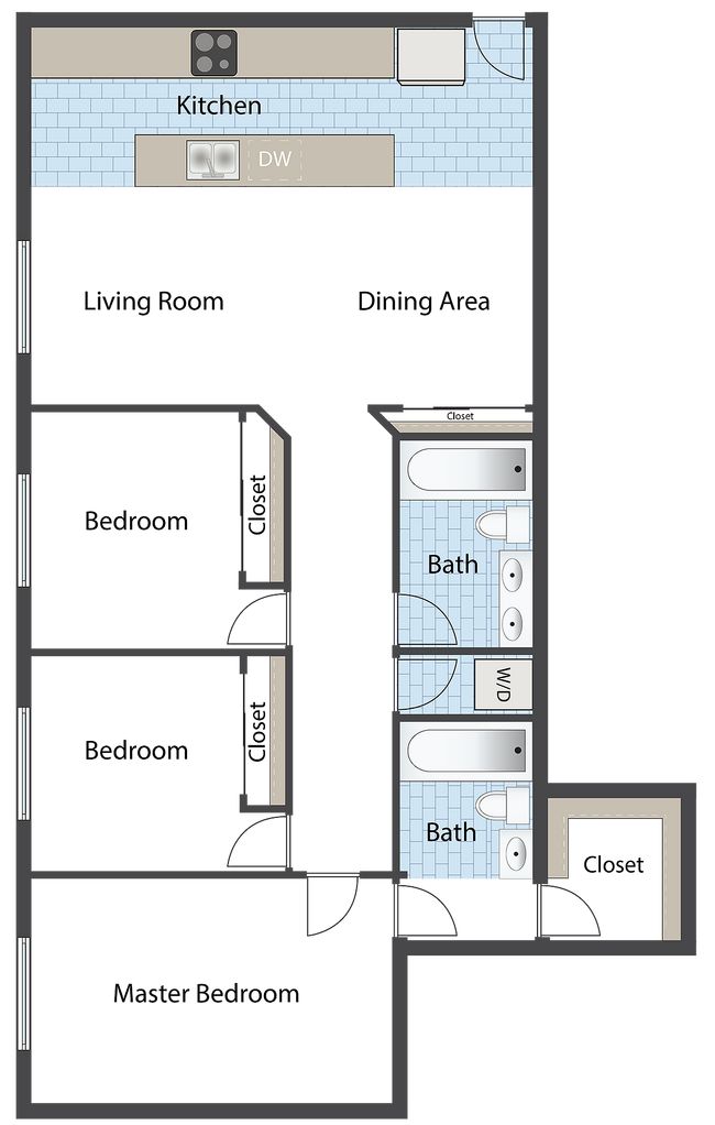 Sungate D1 Three Bedroom - Sungate