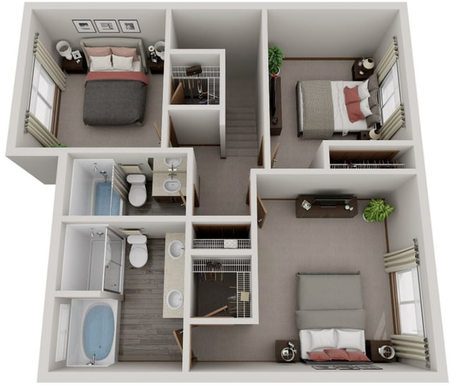Cascade Townhome Floor 2 - Residences at Indian Trail