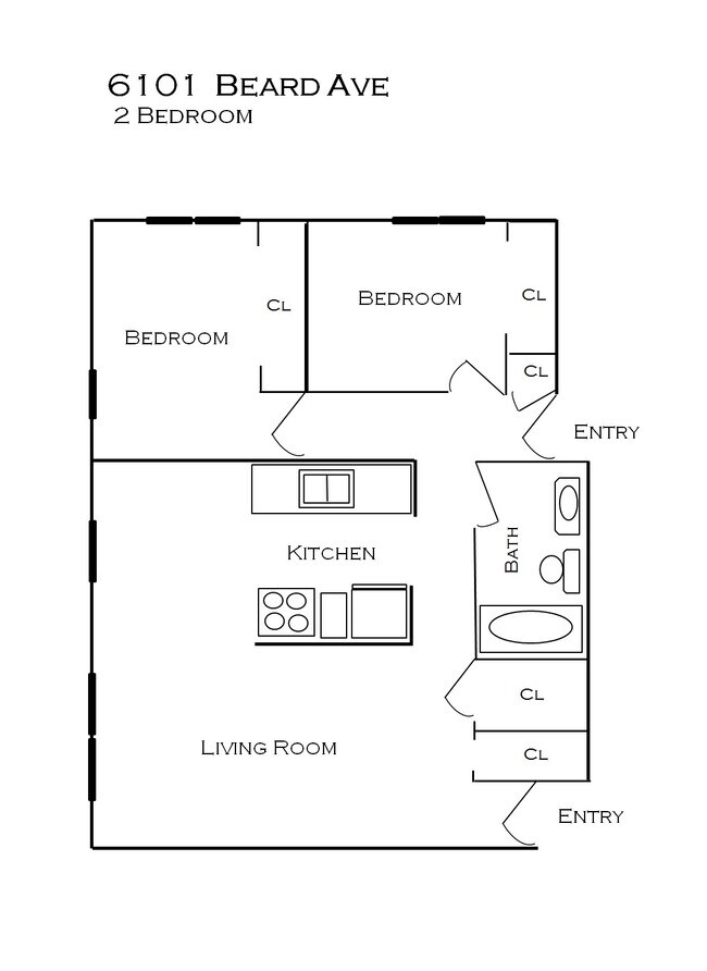 Floorplan - Beard Ave Apartments
