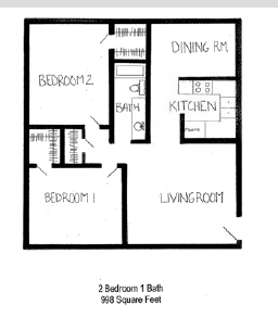 2BR/1BA - Twelve33 At Cavender