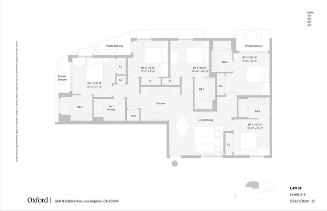 5 Bed 5 Bath - D - Solaire Oxford