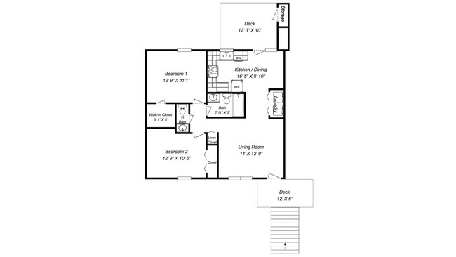 Building Photo - Now Showing: 2BR, 1 1/2BA condo