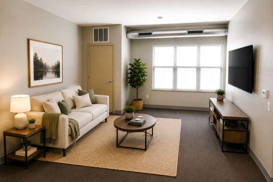Stockbridge Living Room - Stockbridge Apartments